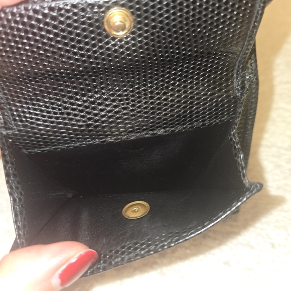 Salvatore Ferragamo Black Wallet with Gold Accent - Picture 8 of 12